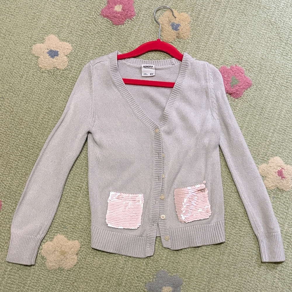 Kids / Girls Gray Cardigan Set/Bundle - Picture 7 of 12